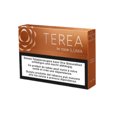 Стики TEREA Amber KZ — упаковка TEREA для IQOS ILUMA, насыщенный табачный вкус, крепкие, фото АЙКОС СТОР