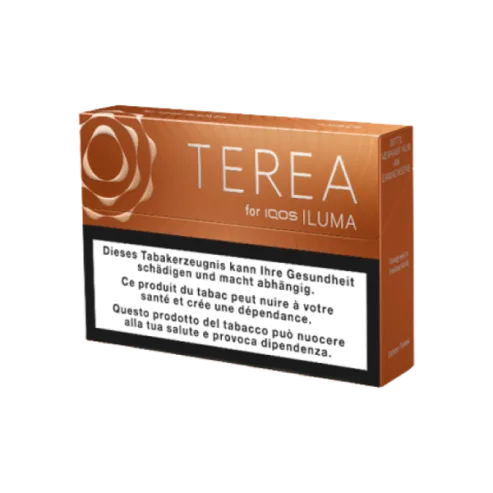 Стики TEREA Amber KZ — упаковка TEREA для IQOS ILUMA, насыщенный табачный вкус, крепкие, фото АЙКОС СТОР