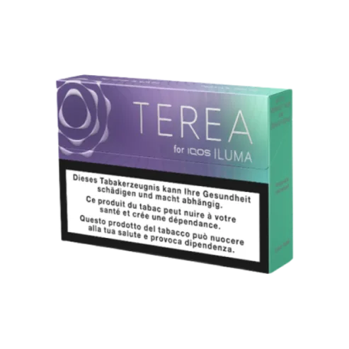 Стики TEREA Purple Wave KZ — упаковка TEREA для IQOS ILUMA, ягодный вкус с ментолом, фото АЙКОС СТОР