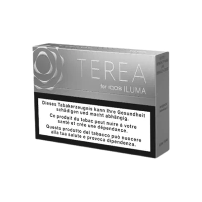 Стики TEREA Silver KZ — упаковка TEREA для IQOS ILUMA, мягкий табачный вкус с ореховыми нотами, фото АЙКОС СТОР