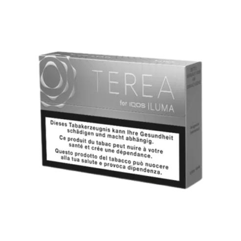 Стики TEREA Silver KZ — упаковка TEREA для IQOS ILUMA, мягкий табачный вкус с ореховыми нотами, фото АЙКОС СТОР