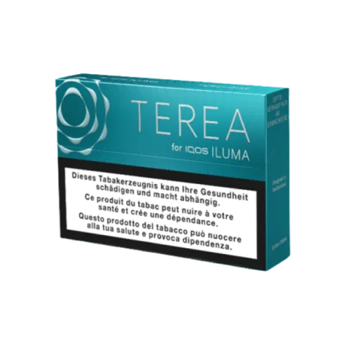 Стики TEREA Turquoise KZ — упаковка TEREA для IQOS ILUMA, мята с лёгкими фруктовыми нотами, фото АЙКОС СТОР
